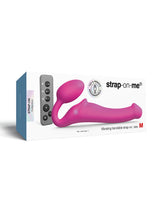 Strap-On-Me - Buigbare Strap-On Vibrator met Afstandsbediening Maat M