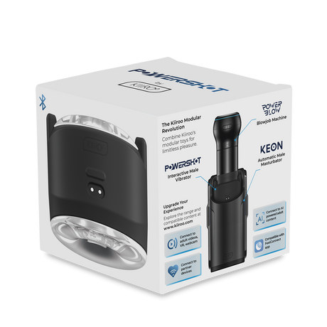 KIIROO - Powershot - Interactieve vibrator voor mannen - Zwart
