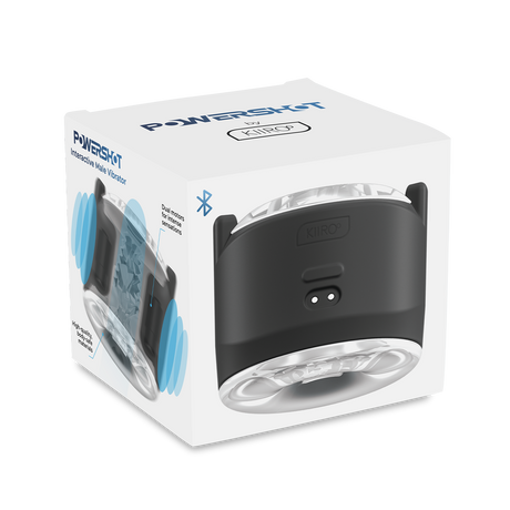 KIIROO - Powershot - Interactieve vibrator voor mannen - Zwart