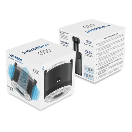 KIIROO - Powershot - Interactieve vibrator voor mannen - Zwart