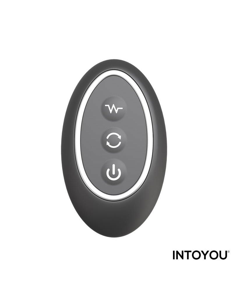 IY Klark - Wuivende & Vibrerende Anaalplug met Afstandsbediening - Zwart