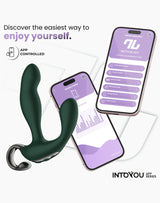 IY - Greeny - Prostaatmassager met vinger wiggling, App Controlled - Groen
