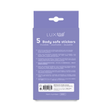 LUXUS – Zelfklevende Stickers – Set van 5 stuks – Transparant