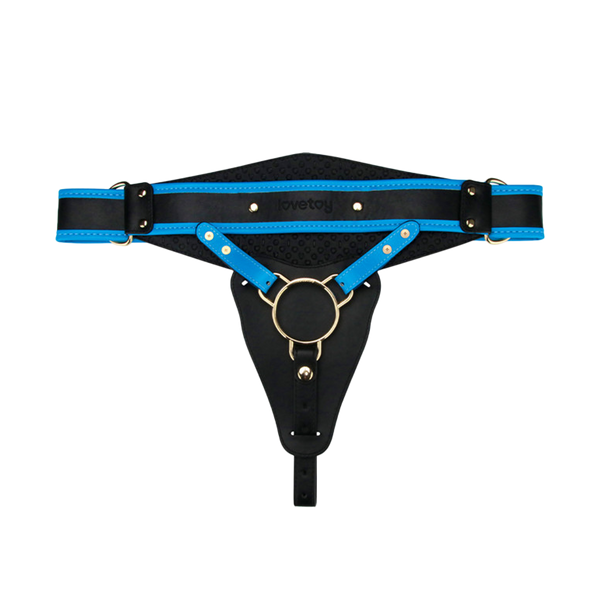 LoveToy - Ingen - Vibrating Enhanced Strap-on Set 9,5"/ 24 cm - Maat XS/S/M - Nude