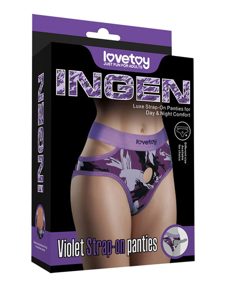 LoveToy - Ingen - Violet Strap-on Slipje Maat M/L - Paars