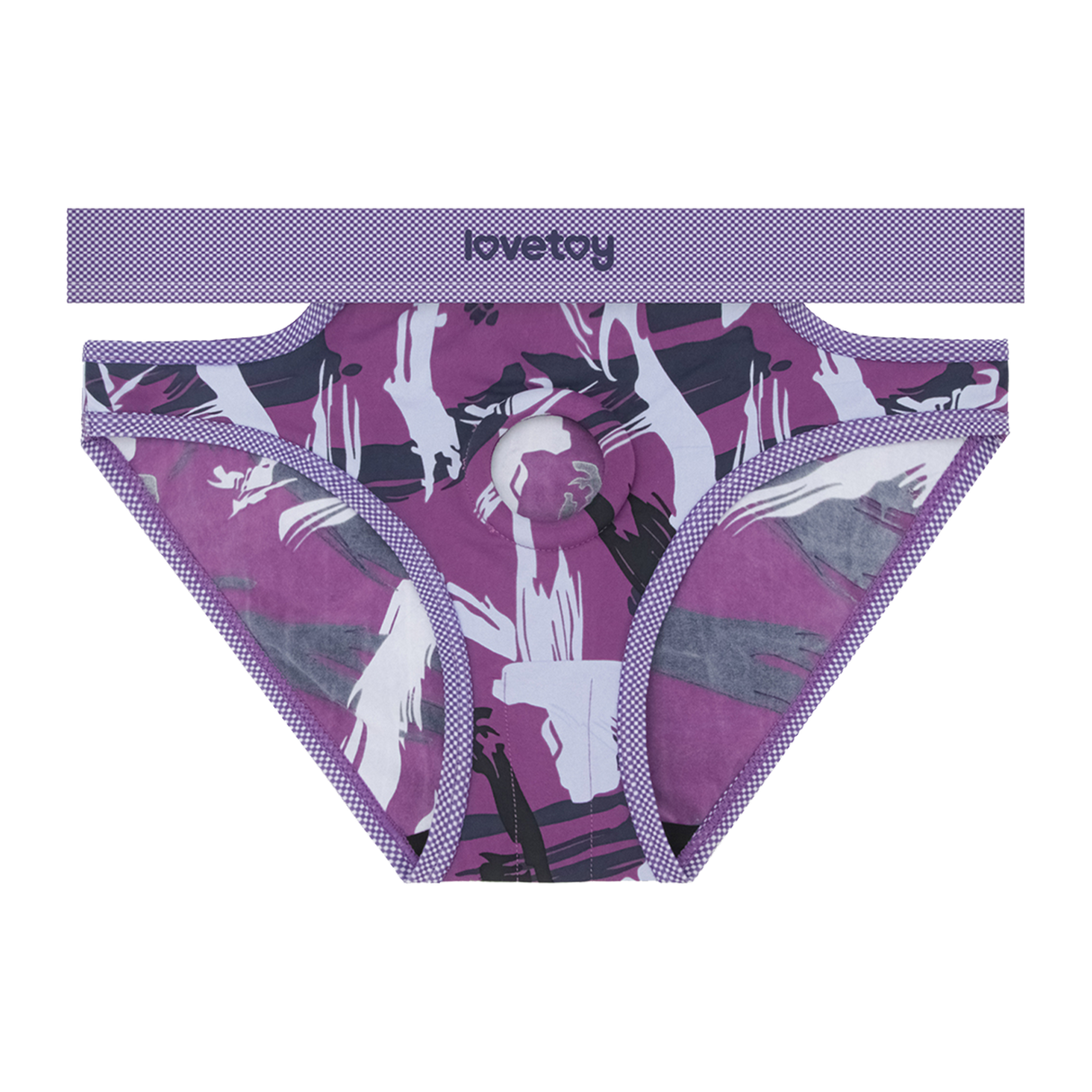 LoveToy - Ingen - Violet Strap-on Slipje Maat M/L - Paars