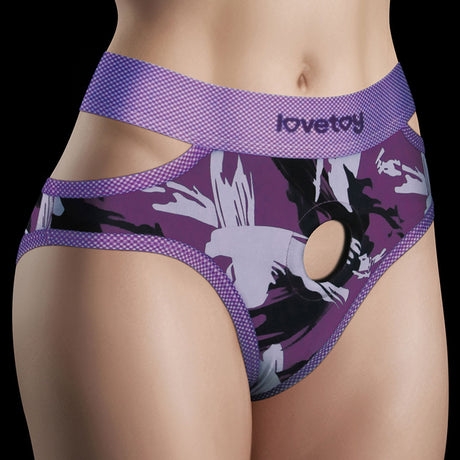 LoveToy - Ingen - Violet Strap-on Slipje Maat M/L - Paars