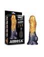 LoveToy - Dual Density Opblaasbare Dildo  8"/ 20 cm - Goud/Zwart