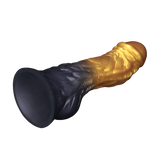 LoveToy - Dual Density Opblaasbare Dildo  8"/ 20 cm - Goud/Zwart