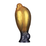 LoveToy - Dual Density Opblaasbare Dildo  8"/ 20 cm - Goud/Zwart