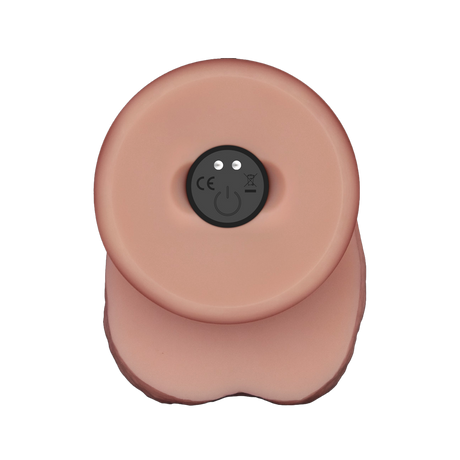 LoveToy - Vibrerende Sliding Skin Pro II met afstandsbediening - 10"/ 25 cm - Nude