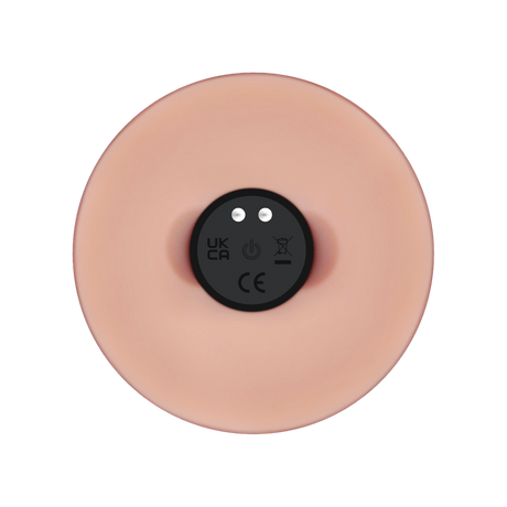 LoveToy - Vibrerende Sliding Skin Pro II met afstandsbediening - 9" / 23 cm - Nude