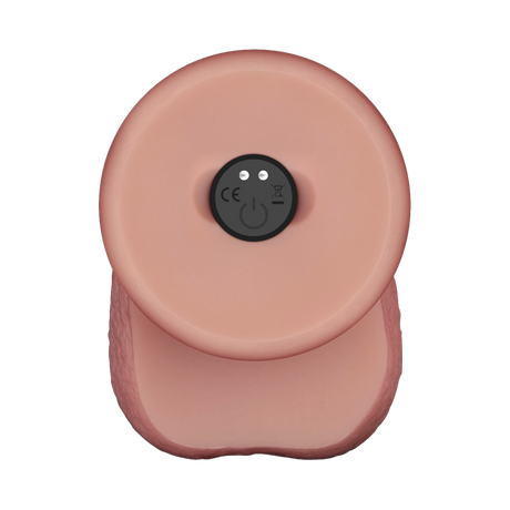 LoveToy - Vibrerende Sliding Skin Pro II met afstandsbediening -  8" / 20 cm - Nude