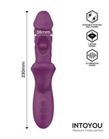 IY - Bella - Triple Motor Vibrator with Double Tickling Ball and Bitting  - Paars