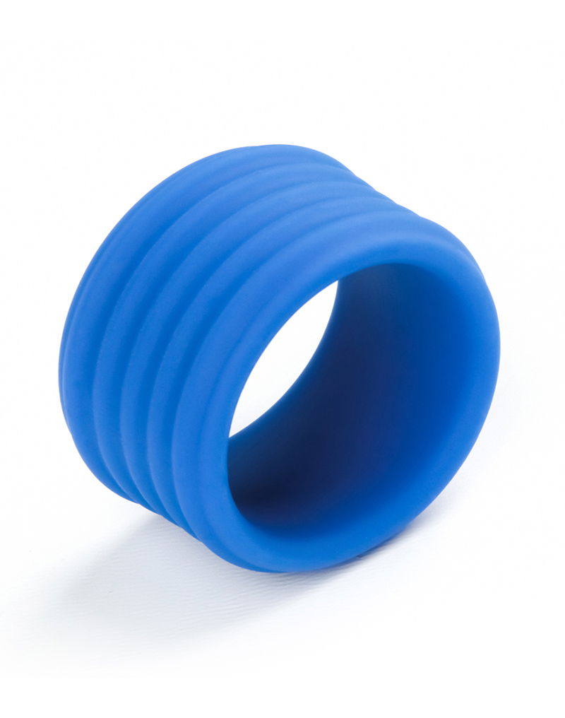 LoveToy - Pinnacle Pro - Deep Rib Grip Ring - Blauw