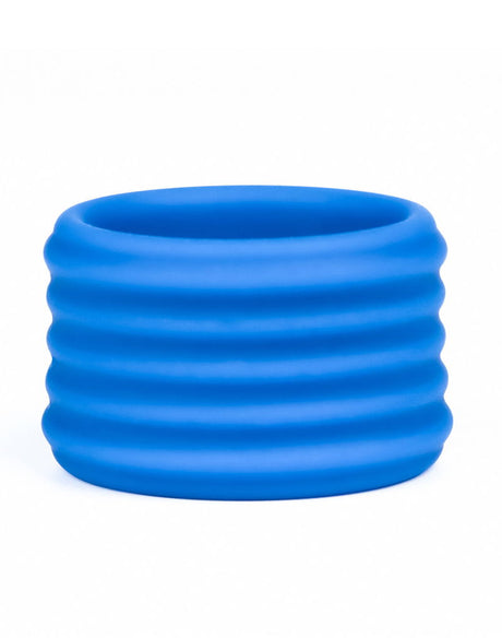 LoveToy - Pinnacle Pro - Deep Rib Grip Ring - Blauw