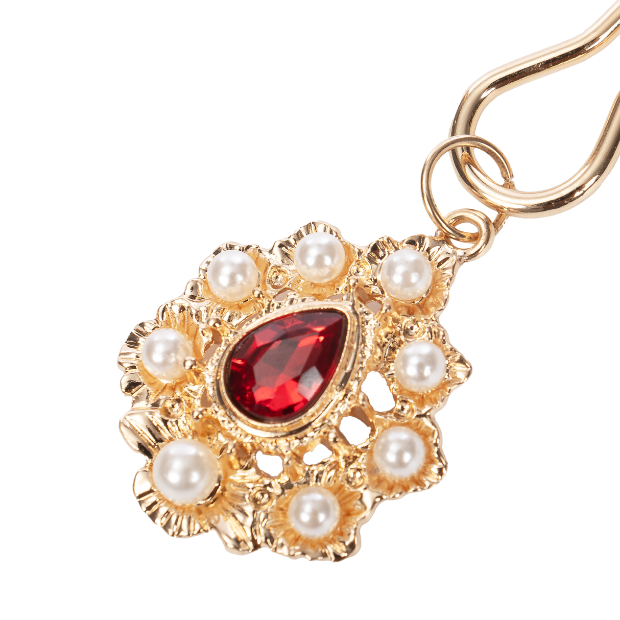 Rimba Bondage Play - Tepelklemmen met gouden juwelen - Goud