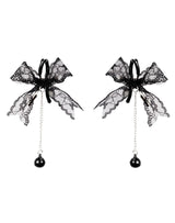 Rimba Bondage Play - Tepelklemmen met kant - Zwart