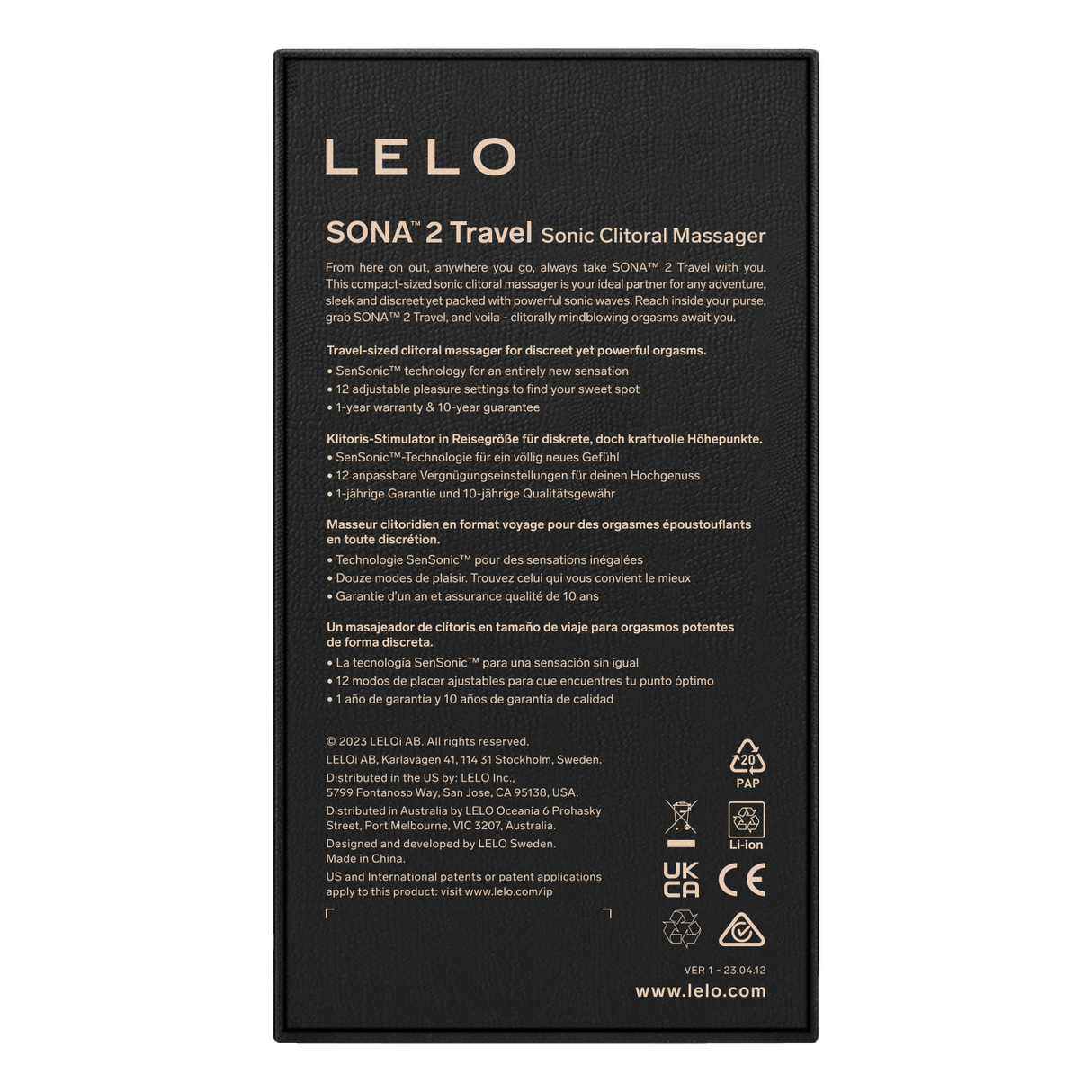 Lelo - Sona 2 Travel