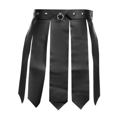 Rimba Bondage Play - Lederen Herenrok - Zwart