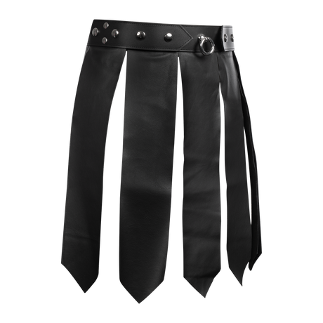 Rimba Bondage Play - Lederen Herenrok - Zwart