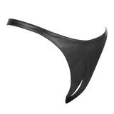 Rimba Bondage Play - Lederen Open String - Zwart