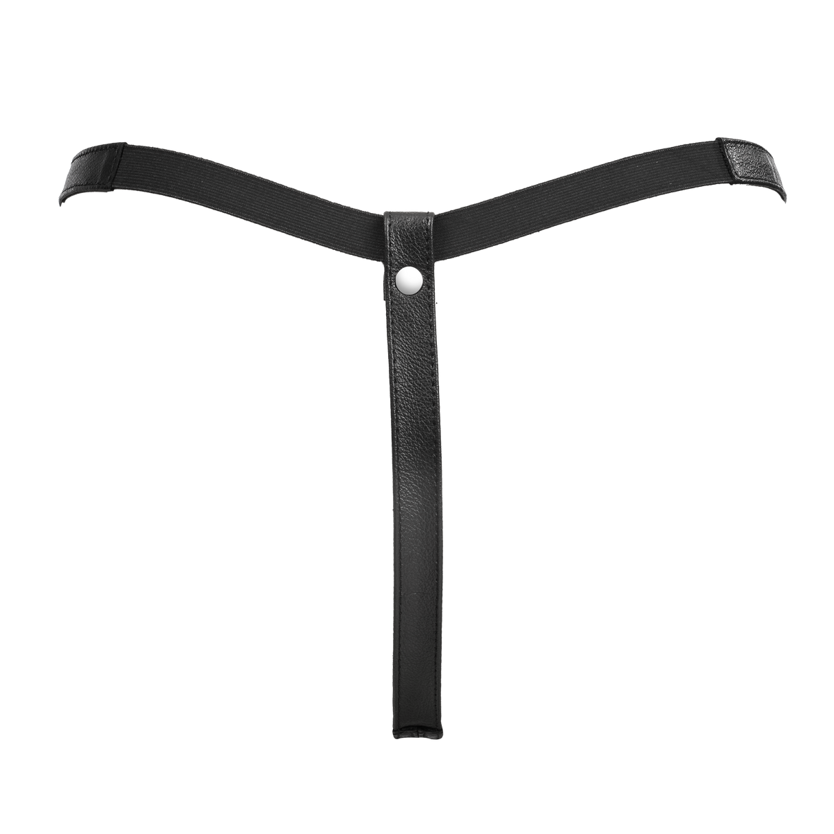 Rimba Bondage Play - Lederen Open String - Zwart