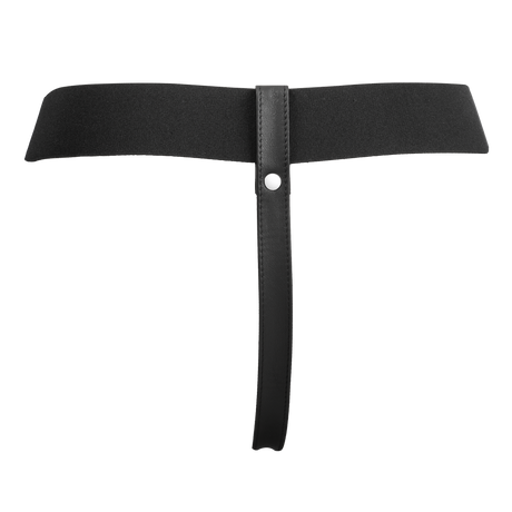 Rimba Bondage Play - Lederen Strap-On Harnas - Zwart