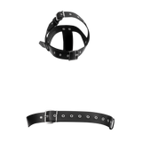 Rimba Bondage Play - Lederen Fixatieharnas - Zwart