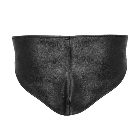 Rimba Bondage Play - Lederen Blinddoek - Zwart