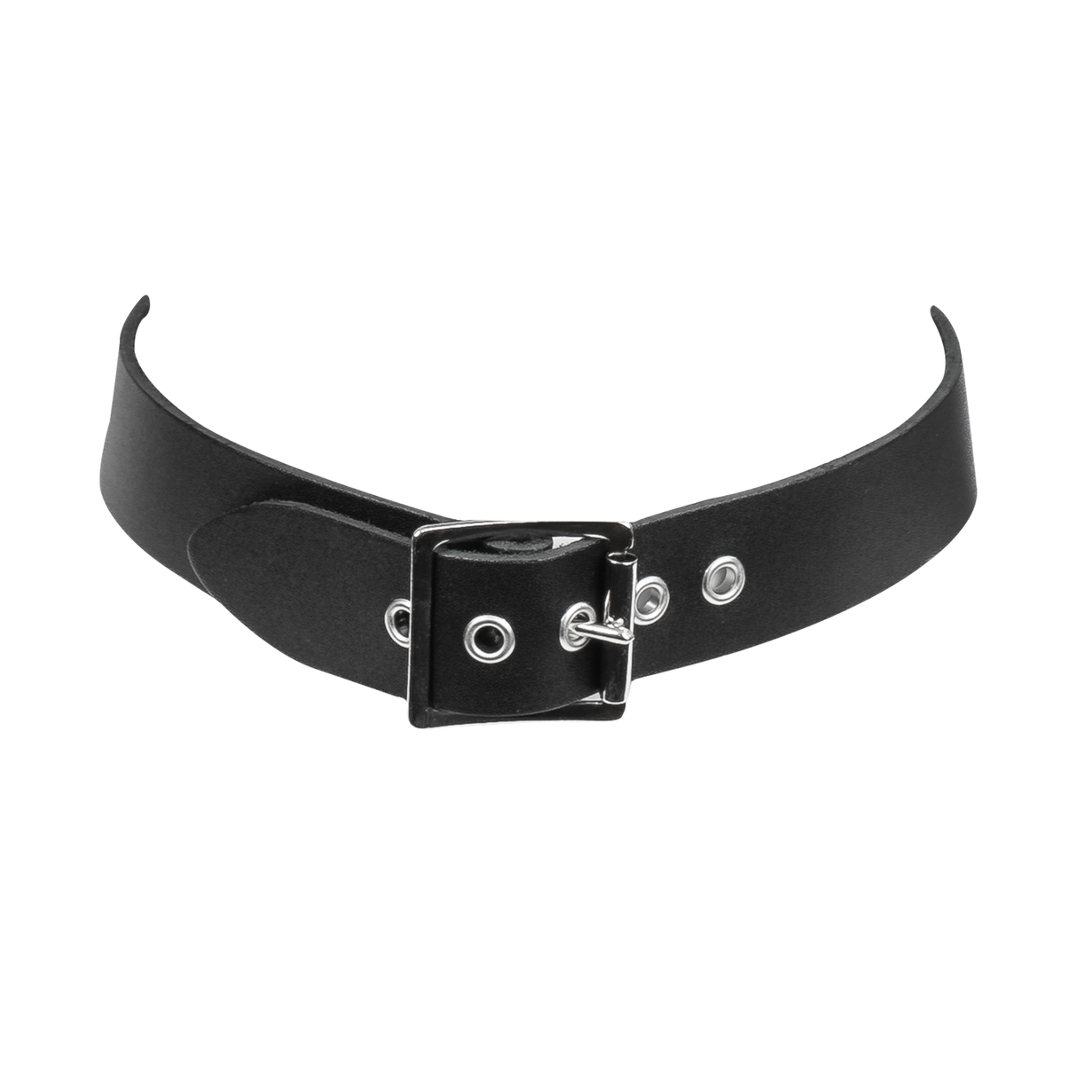 Rimba Bondage Play - Lederen Hoofdharnas met Neushaken - Zwart