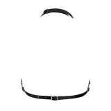 Rimba Bondage Play - Luxe Lederen Borstharnas met Zakken - Zwart