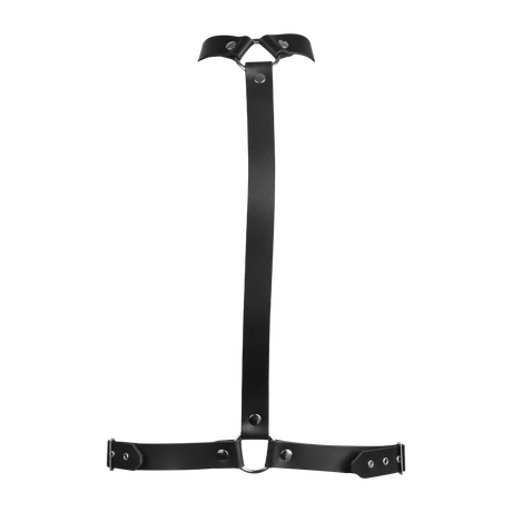 Rimba Bondage Play - Lederen Bondageharnas - Zwart