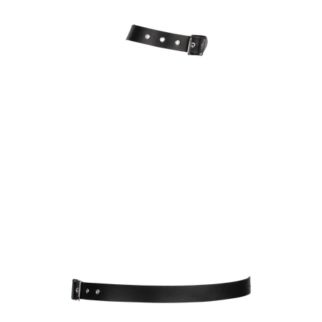 Rimba Bondage Play - Lederen Bondageharnas - Zwart