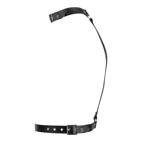 Rimba Bondage Play - Lederen Bondageharnas - Zwart