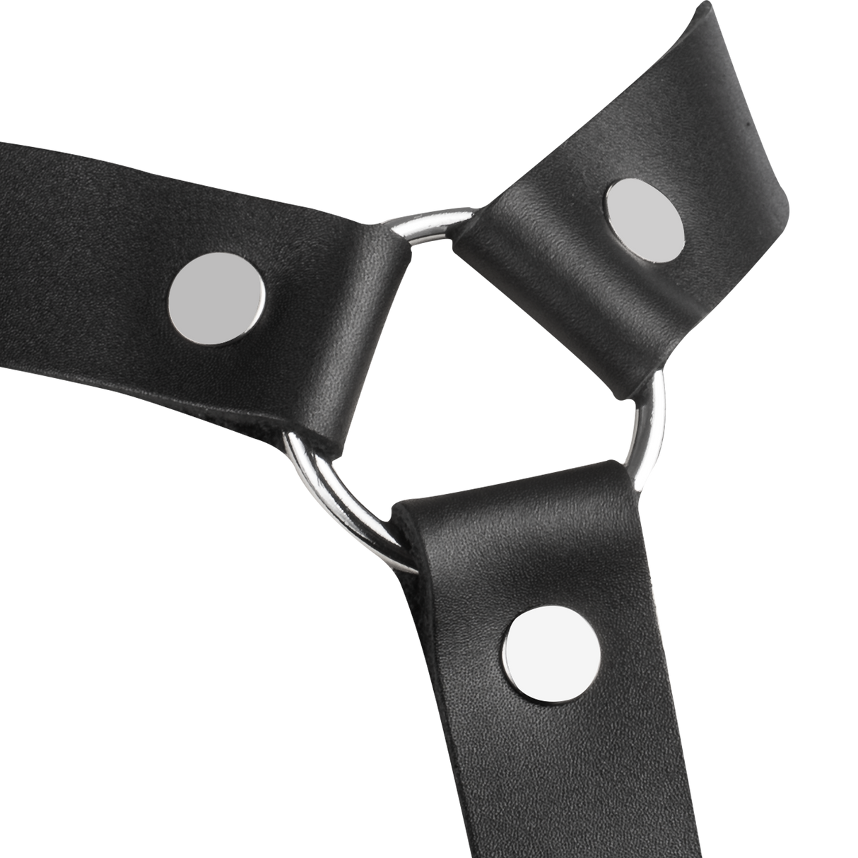 Rimba Bondage Play - Lederen Bondageharnas - Zwart