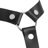 Rimba Bondage Play - Lederen Bondageharnas - Zwart