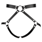 Rimba Bondage Play - Lederen Bondage Harnas - Zwart