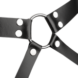 Rimba Bondage Play - Lederen Bondage Harnas - Zwart