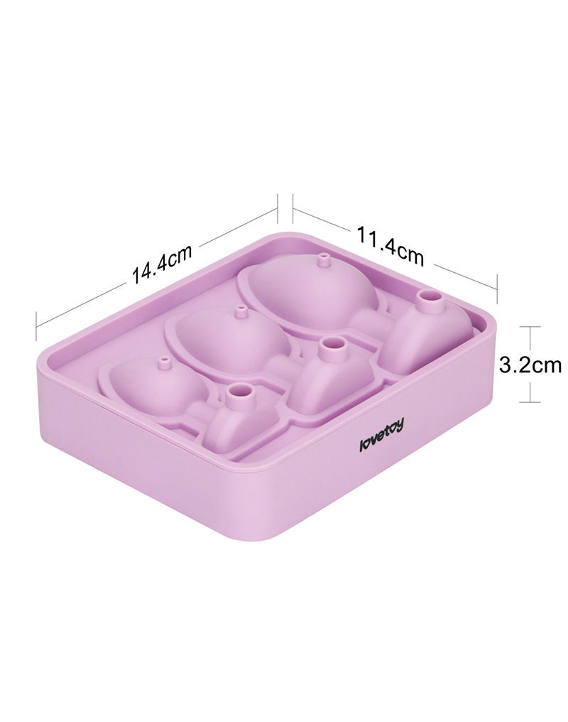 LoveToy - Siliconen IJsblokjesvorm - Buttplug - Roze