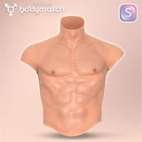 BODYMATCH - Boomax - Hyperrealistisch siliconen spierpak - Maat S - Huidskleur