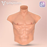 BODYMATCH - Boomax - Hyperrealistisch siliconen spierpak - Maat M - Huidskleur