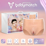 BODYMATCH - Bennie - Realistische siliconen vagina- en anusslip - Maat S - Huidskleur