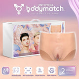 BODYMATCH - Bennie - Realistische siliconen vagina- en anusslip - Maat M - Huidskleur