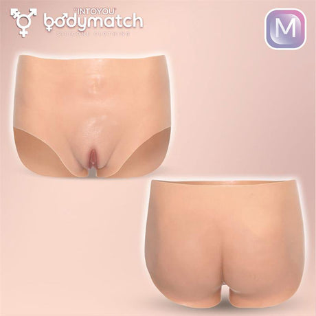 BODYMATCH - Bennie - Realistische siliconen vagina- en anusslip - Maat M - Huidskleur