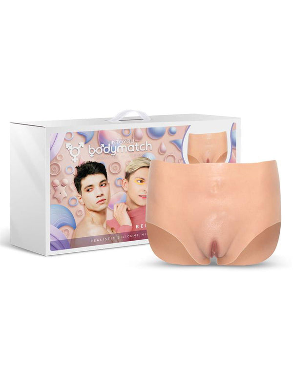 BODYMATCH - Bennie - Realistische siliconen vagina- en anusslip - Maat M - Huidskleur