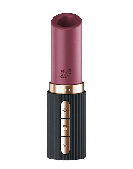 Satisfyer - Deep Kiss - 3D Air Pulse Lipstick Vibrator - Zwart