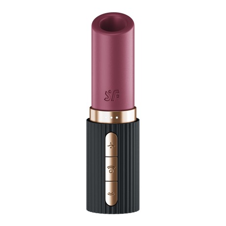 Satisfyer - Deep Kiss - 3D Air Pulse Lipstick Vibrator - Zwart