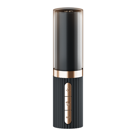 Satisfyer - Deep Kiss - 3D Air Pulse Lipstick Vibrator - Zwart