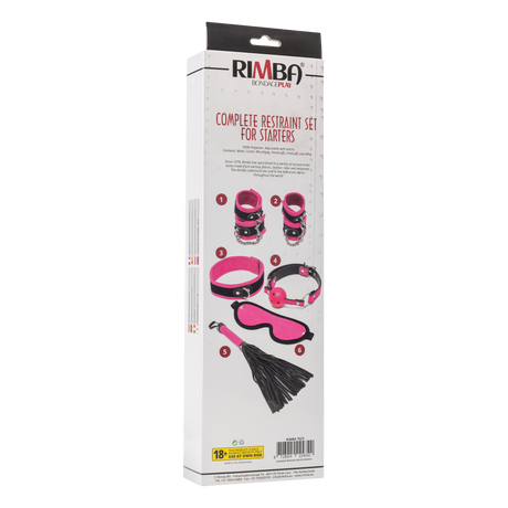 Rimba - Soft bondage starter set met klittenband (6-delig)